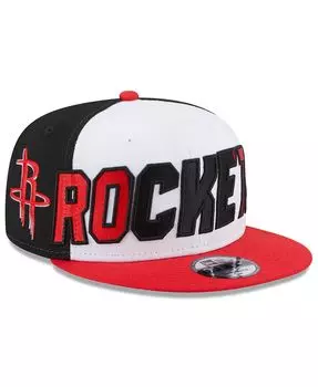 Мужская бело-красная кепка Houston Rockets Back Half 9FIFTY Snapback New Era