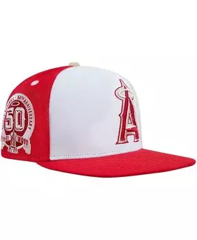 Мужская бело-красная кепка с капюшоном Los Angeles Angels Strawberry Ice Cream Drip Snapback Pro Standard
