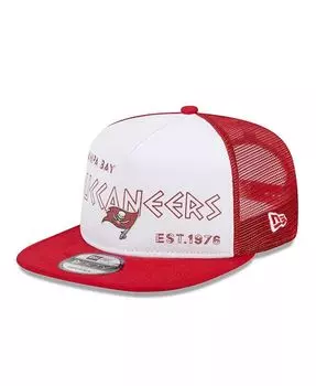 Мужская бело-красная кепка Tampa Bay Buccaneers Banger 9FIFTY Trucker Snapback New Era, белый