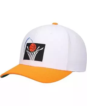 Мужская бело-оранжевая кепка Cleveland Cavaliers Hardwood Classics Core 2-Tone 2.0 Pro Snapback Mitchell & Ness, белый