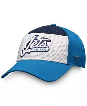Мужская бело-синяя гибкая кепка из альтернативного джерси Winnipeg Jets Fanatics, синий