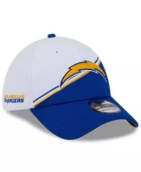 Мужская бело-синяя кепка Los Angeles Chargers 2023 Sideline 39THIRTY Flex Hat New Era, белый