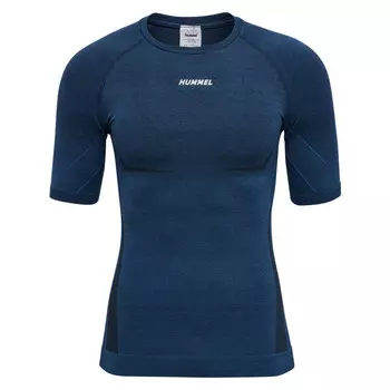 Мужская бесшовная футболка для тренинга Hmlte Mike с технологией Beecool HUMMEL, цвет blau