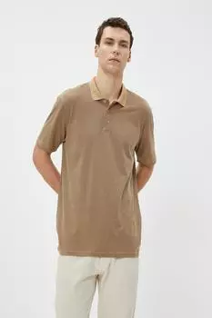 Мужская бежевая футболка Koton, бежевый