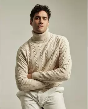 Мужская бежевая водолазка PuroEgo, бежевый