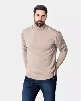 Мужская бежевая водолазка Spagnolo, бежевый