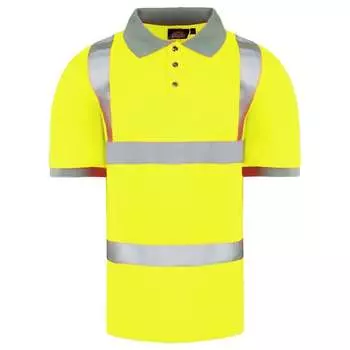 Мужская безопасная рубашка-поло повышенной видимости Dickies, желтый