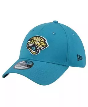 Мужская бирюзовая кепка Jacksonville Jaguar Throwback Logo Standard 39THIRTY Flex Hat New Era, синий
