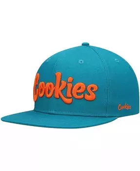Мужская бирюзовая кепка Original мятная Snapback Cookies, синий