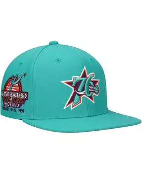 Мужская бирюзовая кепка Philadelphia 76ers Hardwood Classics 1995 NBA All-Star Weekend Desert Snapback Mitchell & Ness