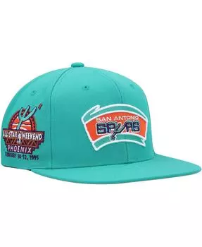 Мужская бирюзовая кепка San Antonio Spurs Hardwood Classics 1995 NBA All-Star Weekend Desert Snapback Mitchell & Ness