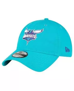 Мужская бирюзовая регулируемая шапка Charlotte Hornets Team 2.0 9TWENTY New Era, синий