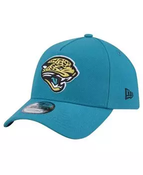 Мужская бирюзовая регулируемая шляпа Jacksonville Jaguars Throwback Logo Standard A-Frame 9FORTY New Era, синий