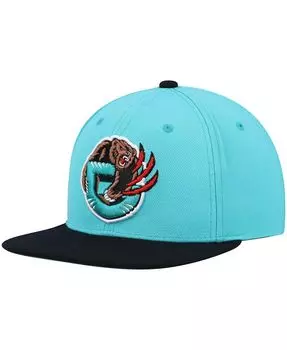 Мужская бирюзово-черная кепка Vancouver Grizzlies Hardwood Classics Team Two-Tone 2.0 Snapback Mitchell & Ness