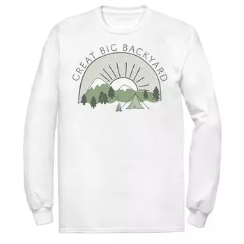 Мужская большая футболка для кемпинга на заднем дворе Licensed Character