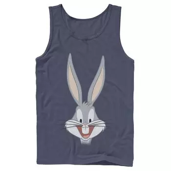 Мужская большая майка с улыбкой Looney Tunes Bugs Bunny Smiling Licensed Character