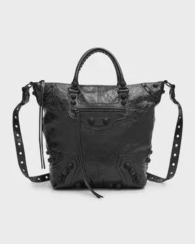 Мужская большая сумка Le Cagole среднего размера Balenciaga, цвет 1000 Black