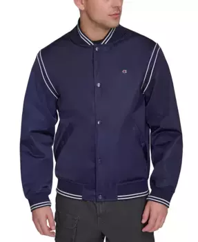 Мужская бомбер в полоску Varsity Champion, синий