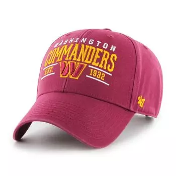 Мужская бордовая регулируемая кепка Washington Commanders Centerline MVP '47