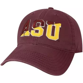 Мужская бордовая регулируемая шляпа с надписью Arizona State Sun Devils Varsity Letter