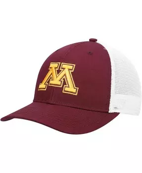 Мужская бордово-белая кепка Minnesota Golden Gophers Trucker Snapback Top of the World