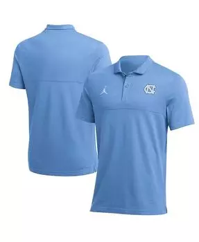 Мужская брендовая рубашка-поло Carolina Blue North Carolina Tar Heels 2022 Coaches Performance Jordan, синий