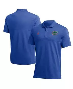 Мужская брендовая рубашка-поло Royal Florida Gators 2022 Coaches Performance Jordan, синий