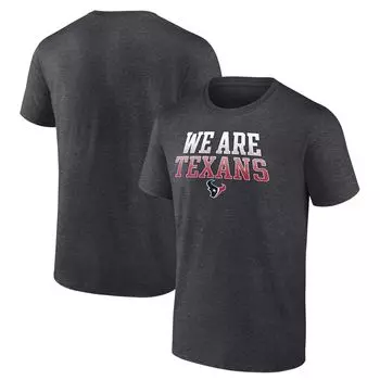 Мужская брендовая темно-серая футболка Houston Texans Big & Tall We Are Texans эффектная футболка Fanatics