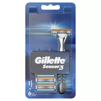 Мужская бритва, 6 лезвий Gillette, Sensor3
