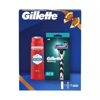 Мужская бритва Gillette Mach3 + гель для душа, волос и лица Old Spice Whitewater Rinkiniai
