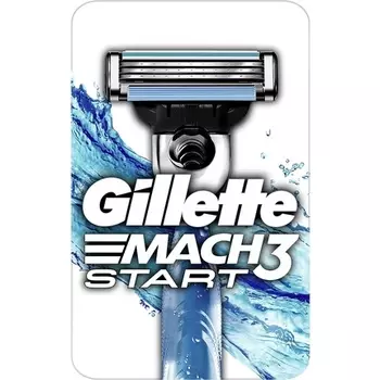 Мужская бритва Gillette Mach3 Start с улучшенными увлажняющими полосками