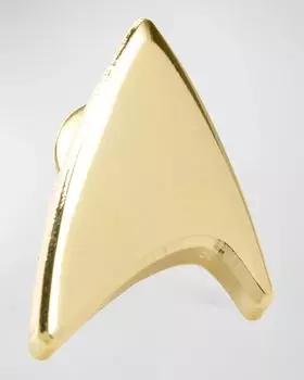 Мужская булавка на лацкане Star Trek Delta Shield Cufflinks Inc., цвет Gold