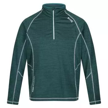 Мужская быстросохнущая флисовая куртка на молнии с половиной молнии Regatta, зеленый
