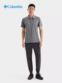 Мужская быстросохнущая футболка Columbia повседневная, черный