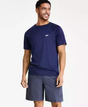 Мужская быстросохнущая майка-рашгард UPF 50+ Speedo, синий