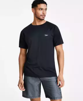 Мужская быстросохнущая майка-рашгард UPF 50+ Speedo, черный