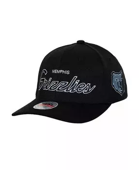 Мужская черная эластичная бейсболка Memphis Grizzlies MVP Team Script 2.0 Mitchell & Ness, черный
