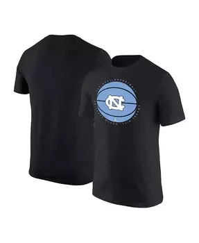Мужская черная баскетбольная футболка с логотипом North Carolina Tar Heels Jordan, черный