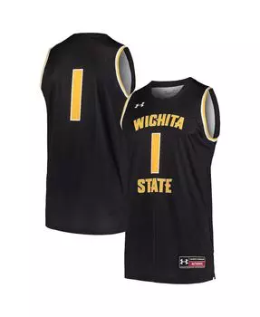 Мужская черная баскетбольная майка #1 Wichita State Shockers, реплика Under Armour