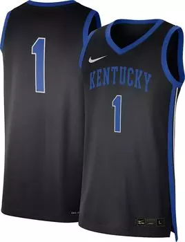 Мужская черная баскетбольная майка Nike Kentucky Wildcats #1