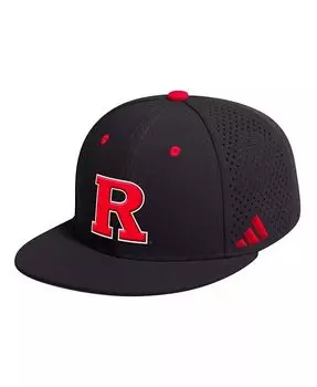 Мужская черная бейсбольная бейсболка Rutgers Scarlet Knights On-Field Adidas, черный