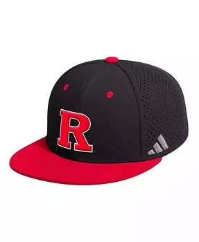 Мужская черная бейсбольная кепка Rutgers Scarlet Knights On-Field Adidas, черный