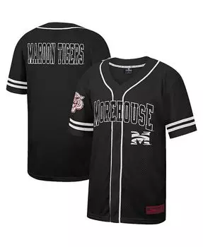 Мужская черная бейсбольная майка на пуговицах Morehouse Maroon Tigers Free Spirited Mesh Colosseum, черный