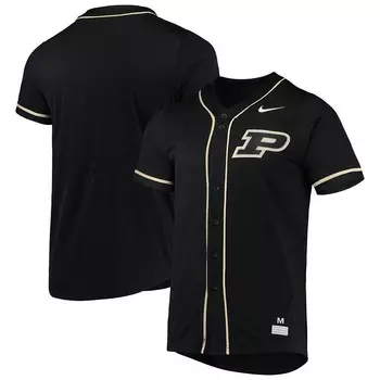 Мужская черная бейсбольная майка Nike Purdue Boilermakers Replica, цвет Prd Black