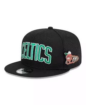 Мужская черная бейсболка Boston Celtics Post-Up Pin Mesh 9FIFTY Snapback New Era, черный