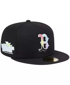 Мужская черная бейсболка Boston Red Sox Multi-Color Pack 59FIFTY с приталенной кепкой New Era