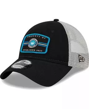 Мужская черная бейсболка Charlotte FC Property 9TWENTY Snapback New Era, черный