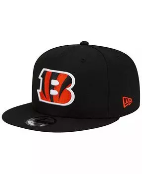 Мужская черная бейсболка Cincinnati Bengals 9FIFTY Snapback New Era, черный