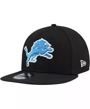 Мужская черная бейсболка Detroit Lions Basic 9FIFTY Snapback New Era, черный