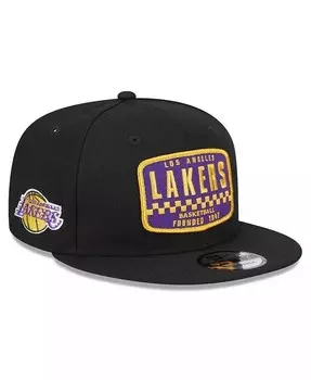 Мужская черная бейсболка Los Angeles Lakers 2024 NBA All-Star Game Rally Drive Finish Line с нашивкой 9FIFTY Snapback Hat New Era, черный